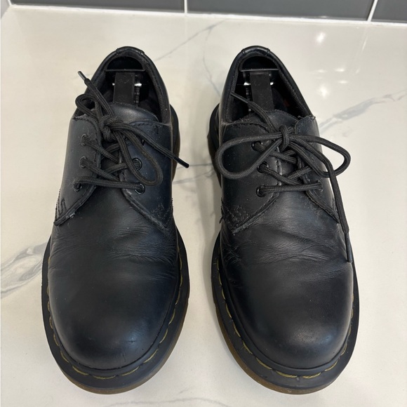 Dr. Martens 1461 Slip Resistant Black Leather Oxfords Cushion Sole Shoes Size 5 - Picture 3 of 11